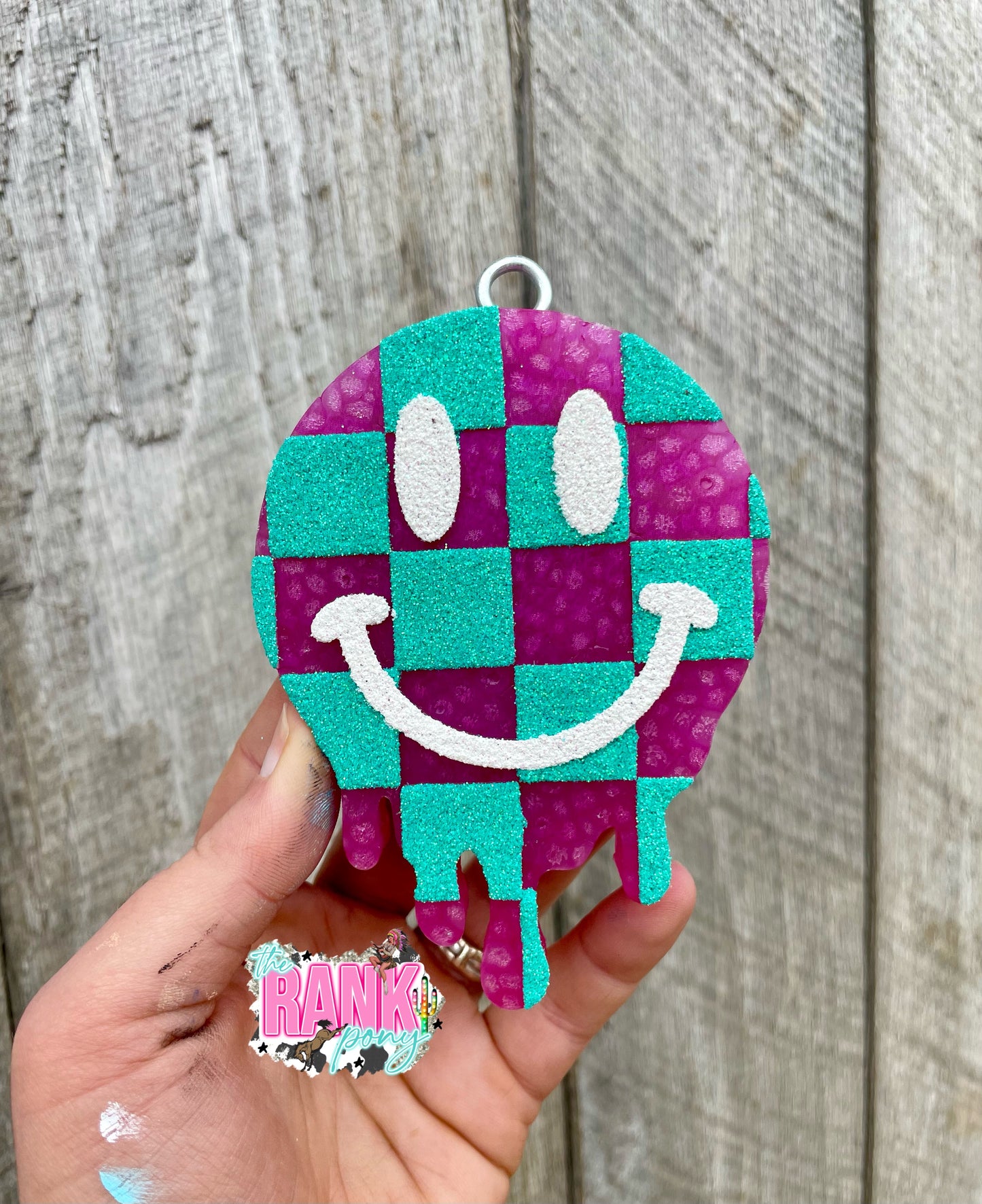 Checkered Drip Smiley