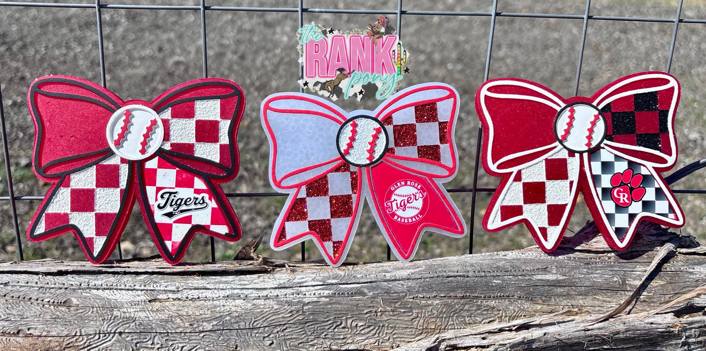 Baseball Team Bow