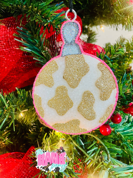 Cowprint Ornament