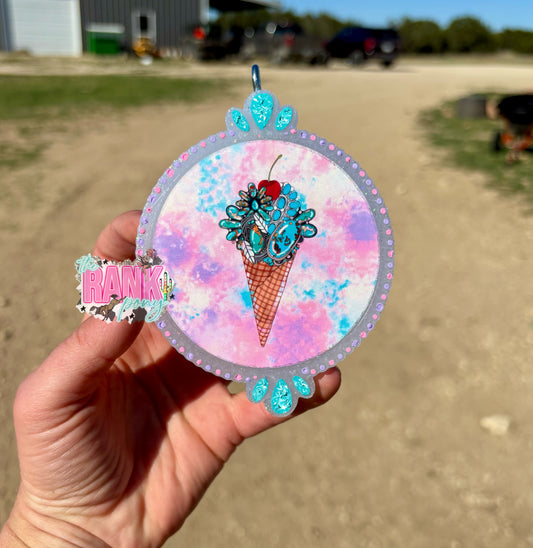 Turquoise Ice Cream Frame