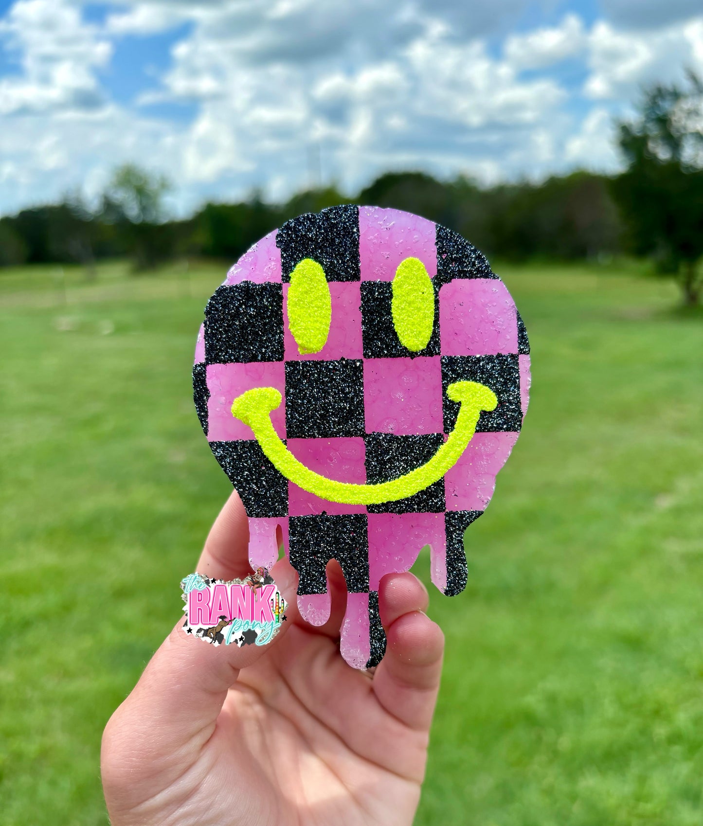 Checkered Drip Smiley