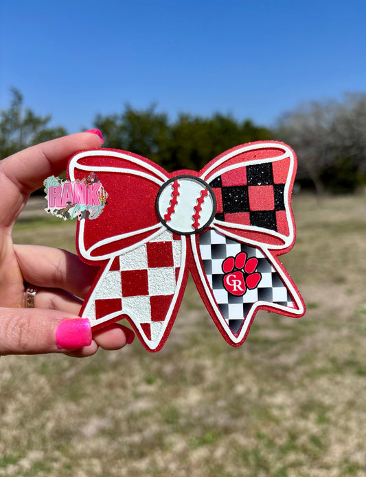 Glen Rose Baseball Bow *Copper Coconut*