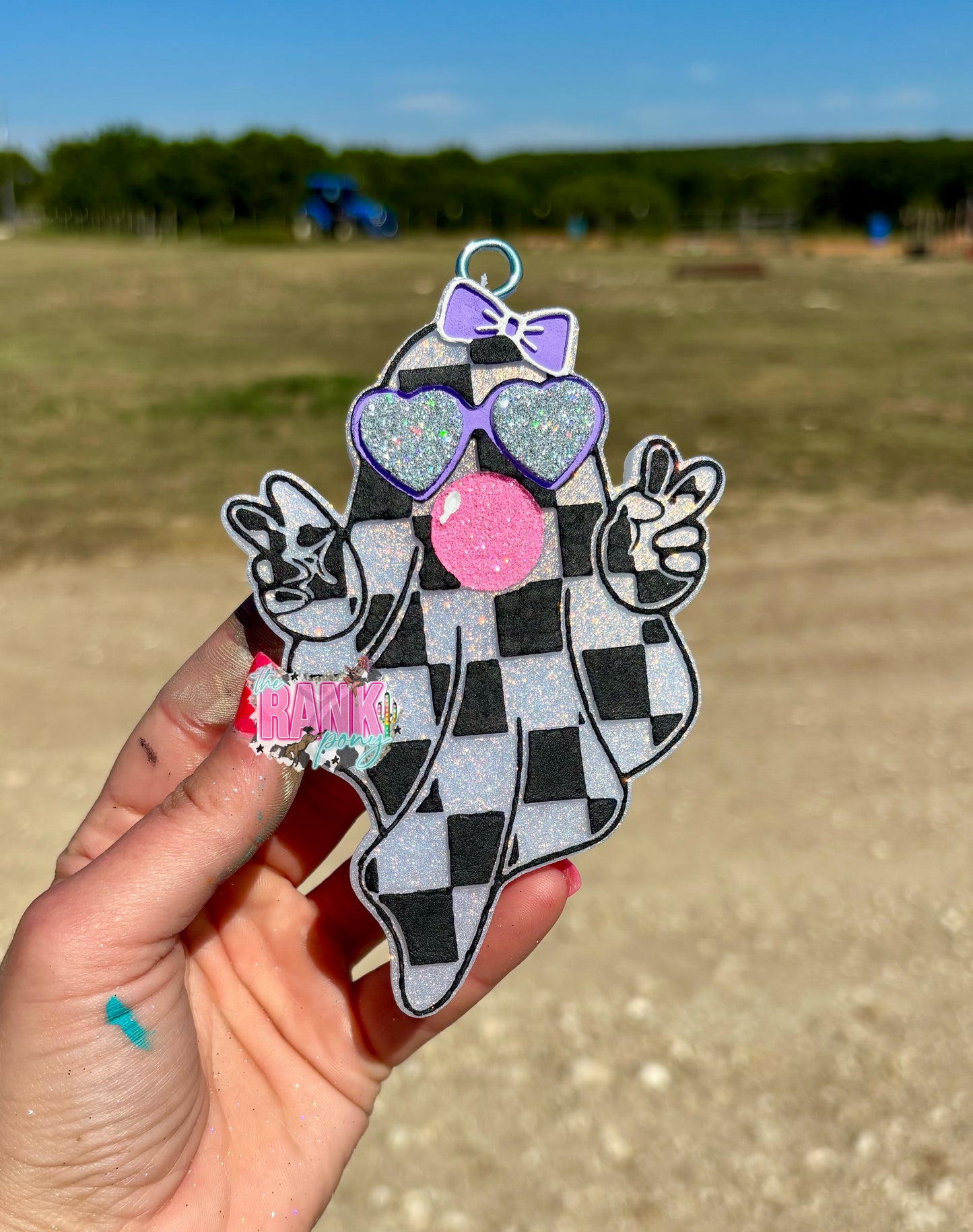 Checkered Bubblegum Ghost
