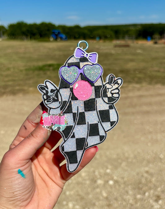 Checkered Bubblegum Ghost