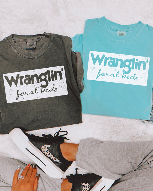Wranglin' Feral Kids Tee