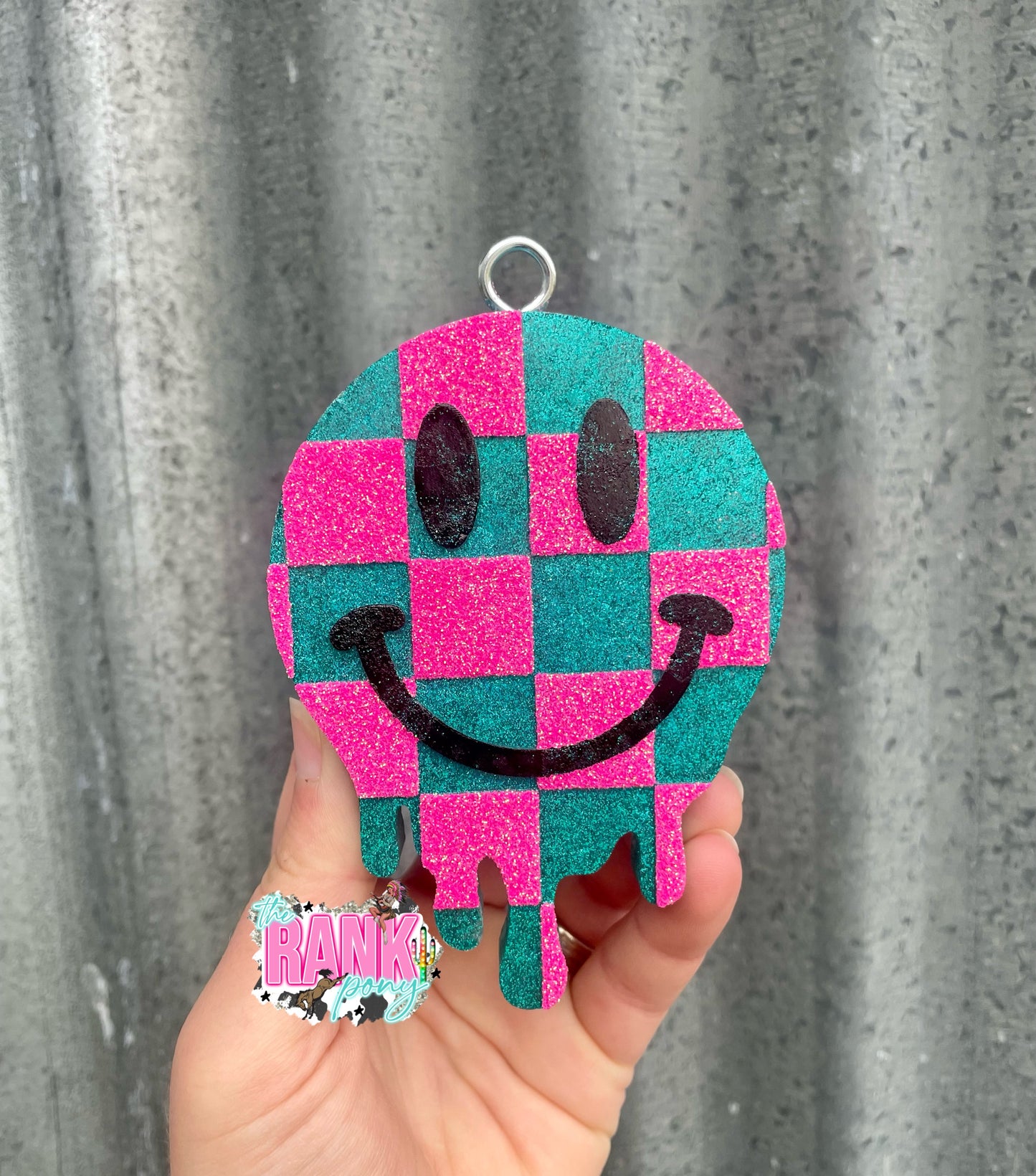 Checkered Drip Smiley