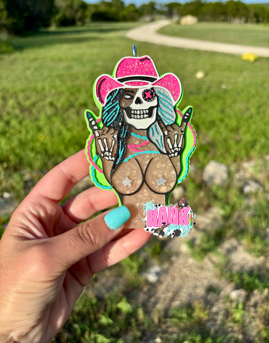 Mardi Gras Skelly Cowgirl