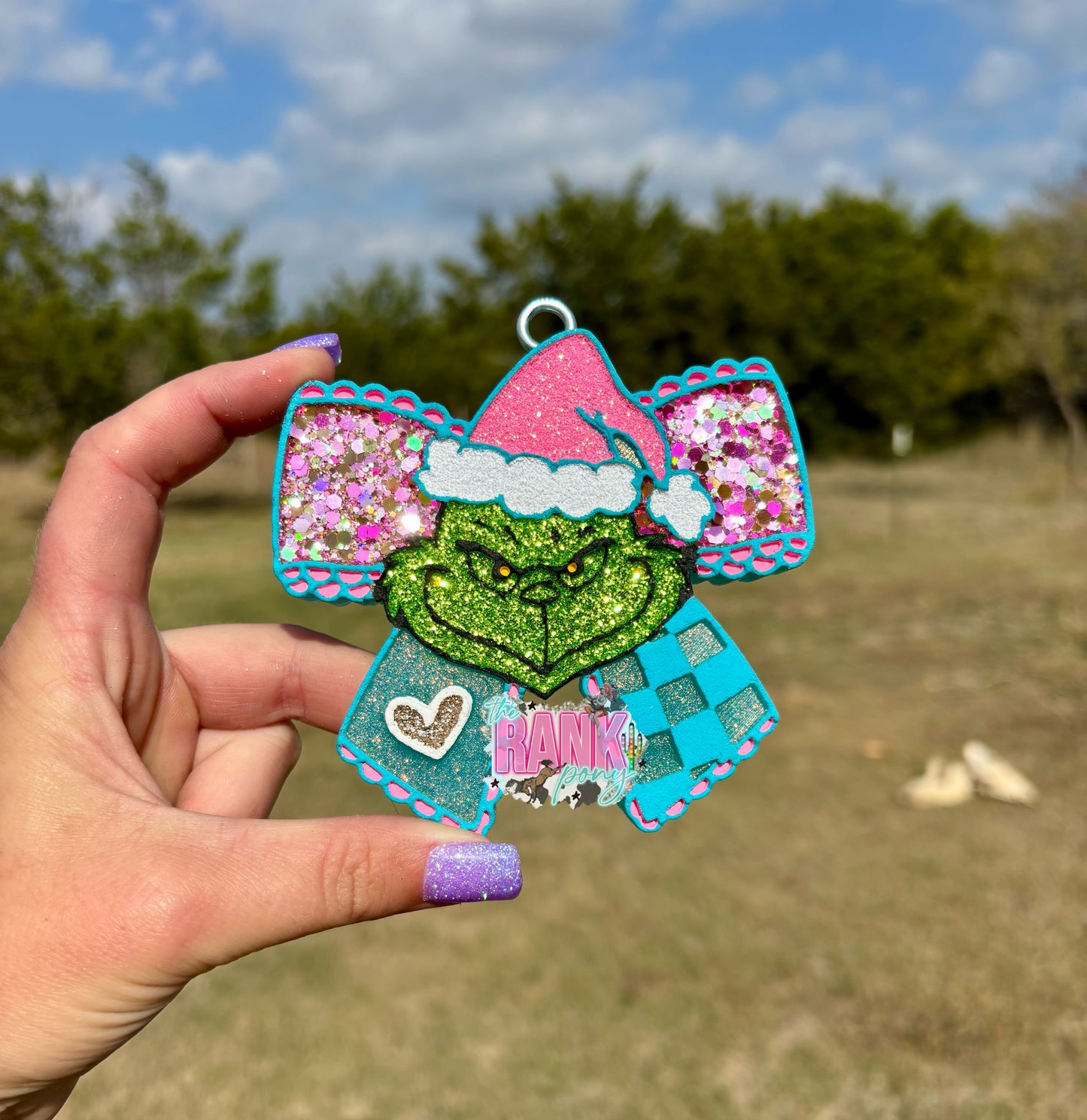 Grinch Bow *Redneck Christmas*