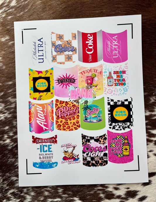 Southern Glitter Unicorn Floaty Can