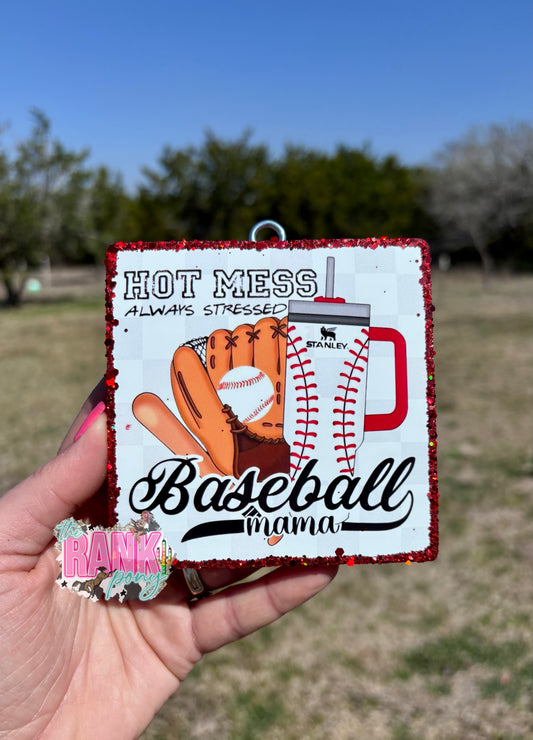 Hot Mess Baseball Mama *Cactus Blossom*