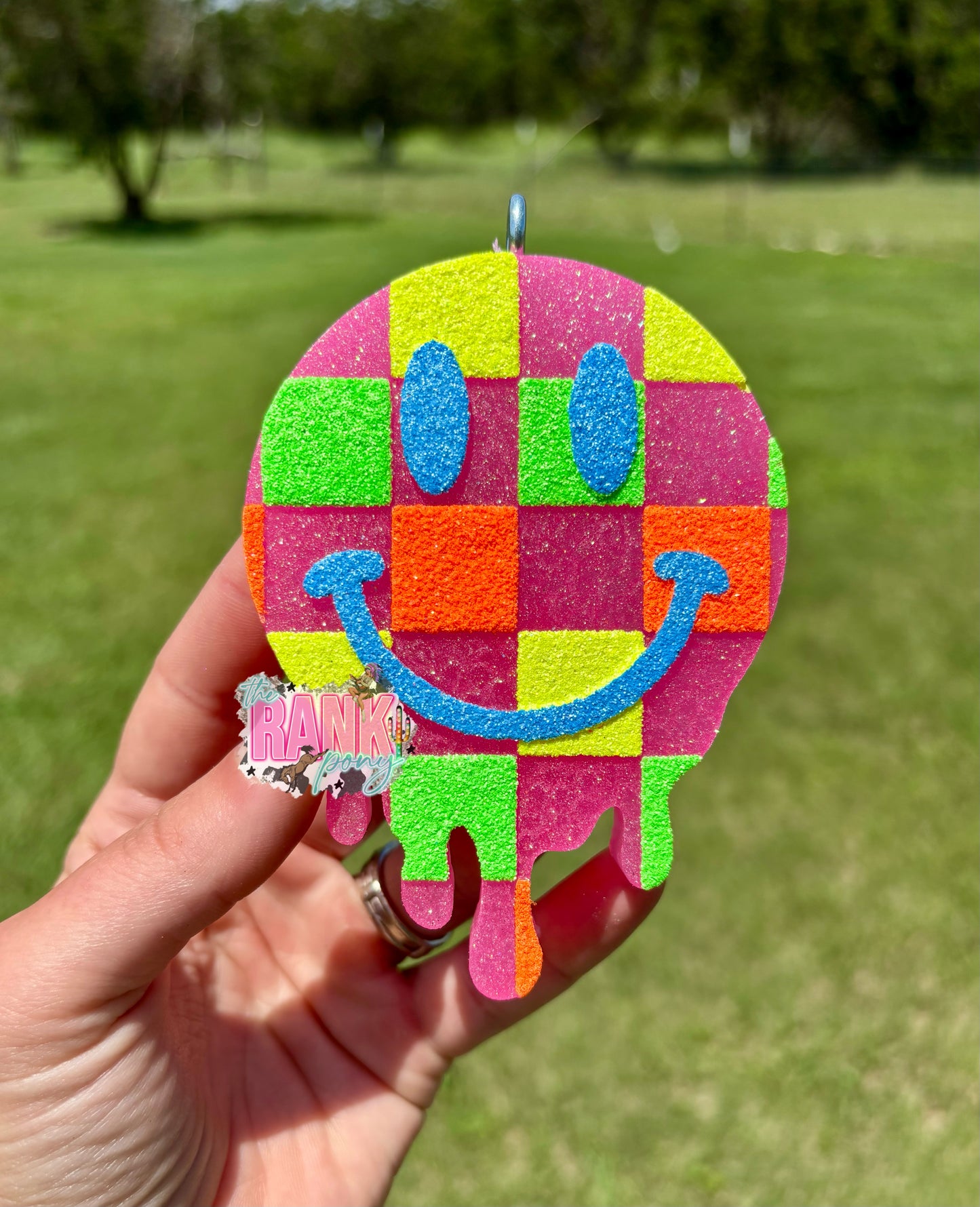 Checkered Drip Smiley