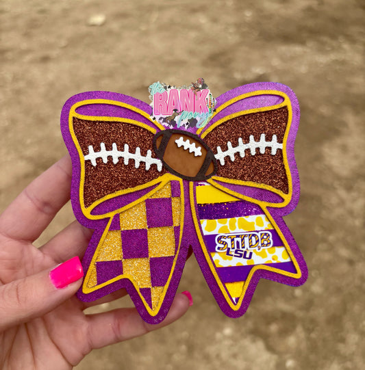TB Molds Football Bow