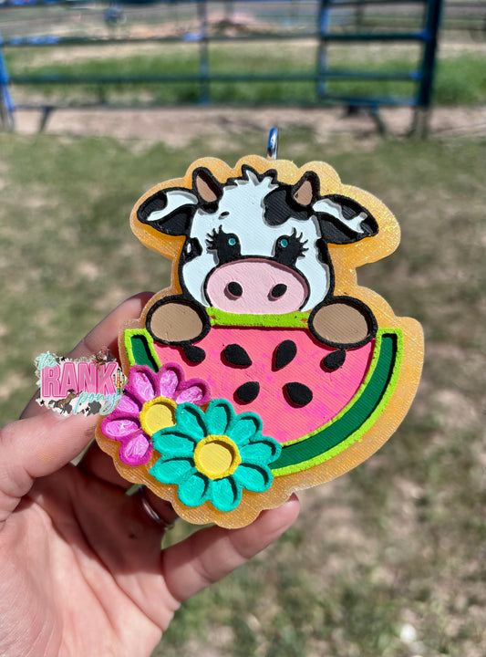 Cute Watermelon Cow