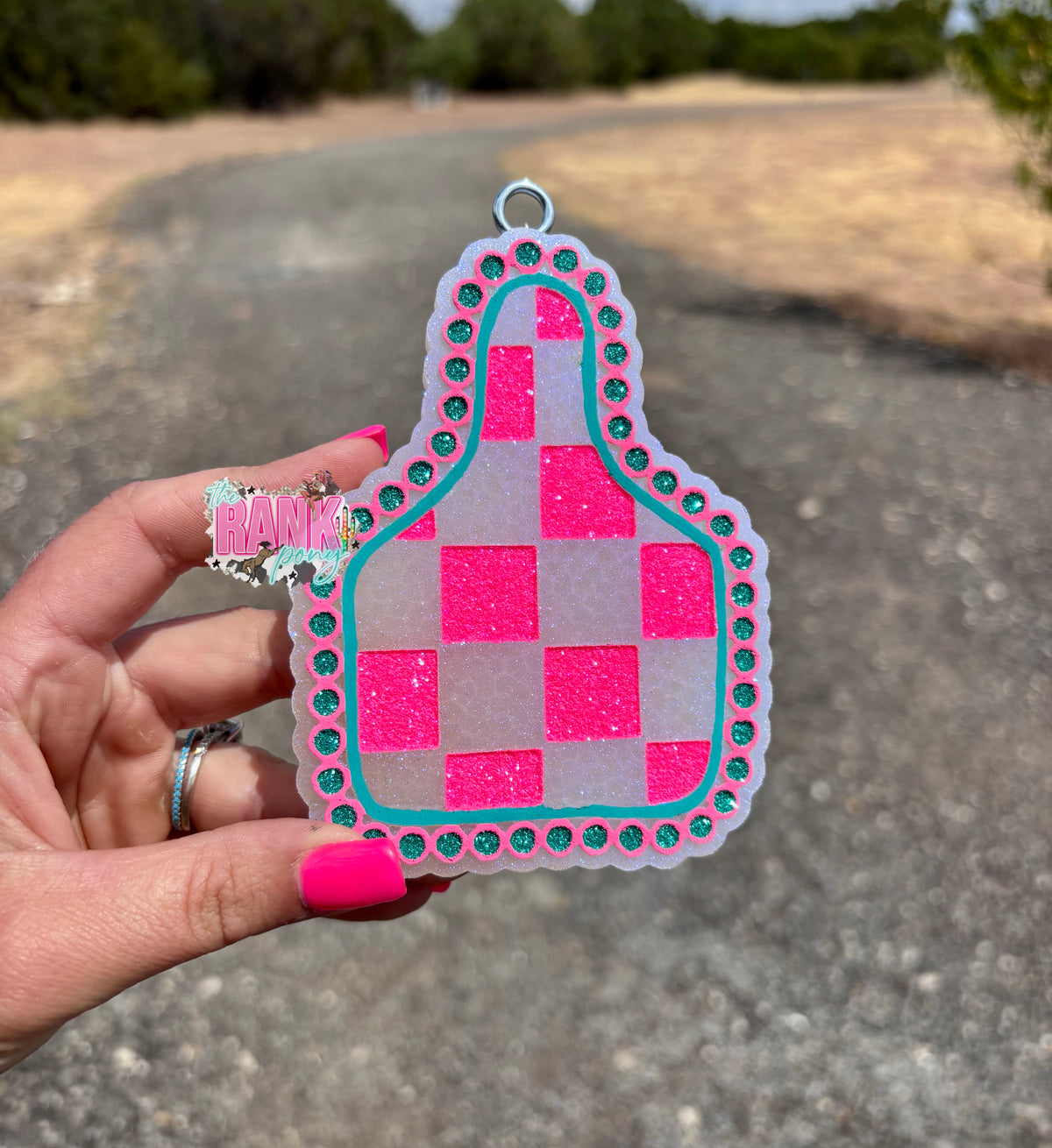 Checkered Ear Tag *Wanted & Wild*