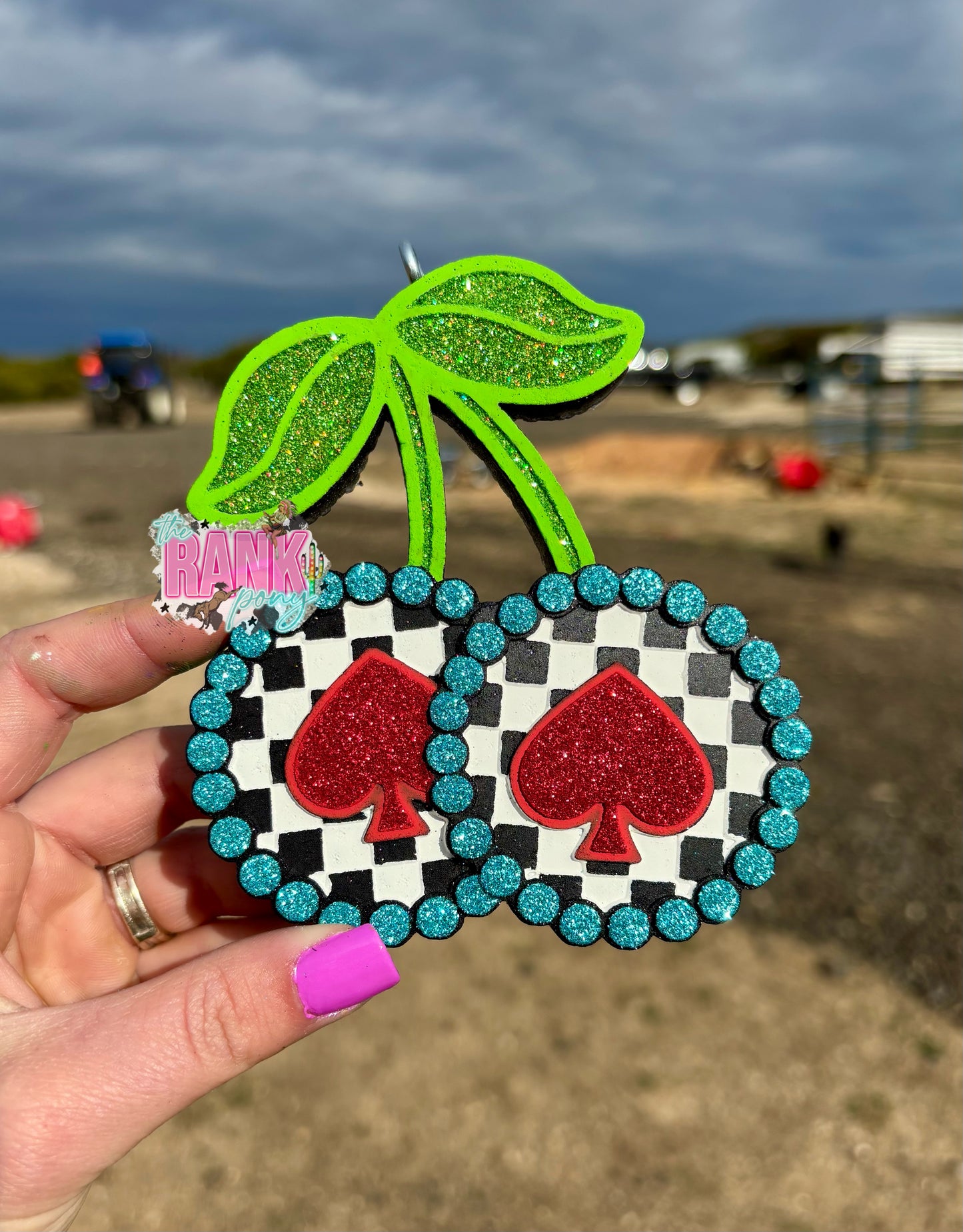 Checkered Spade Cherries *Champagne Toast*