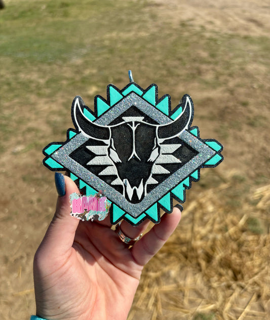Aztec Bull Skull