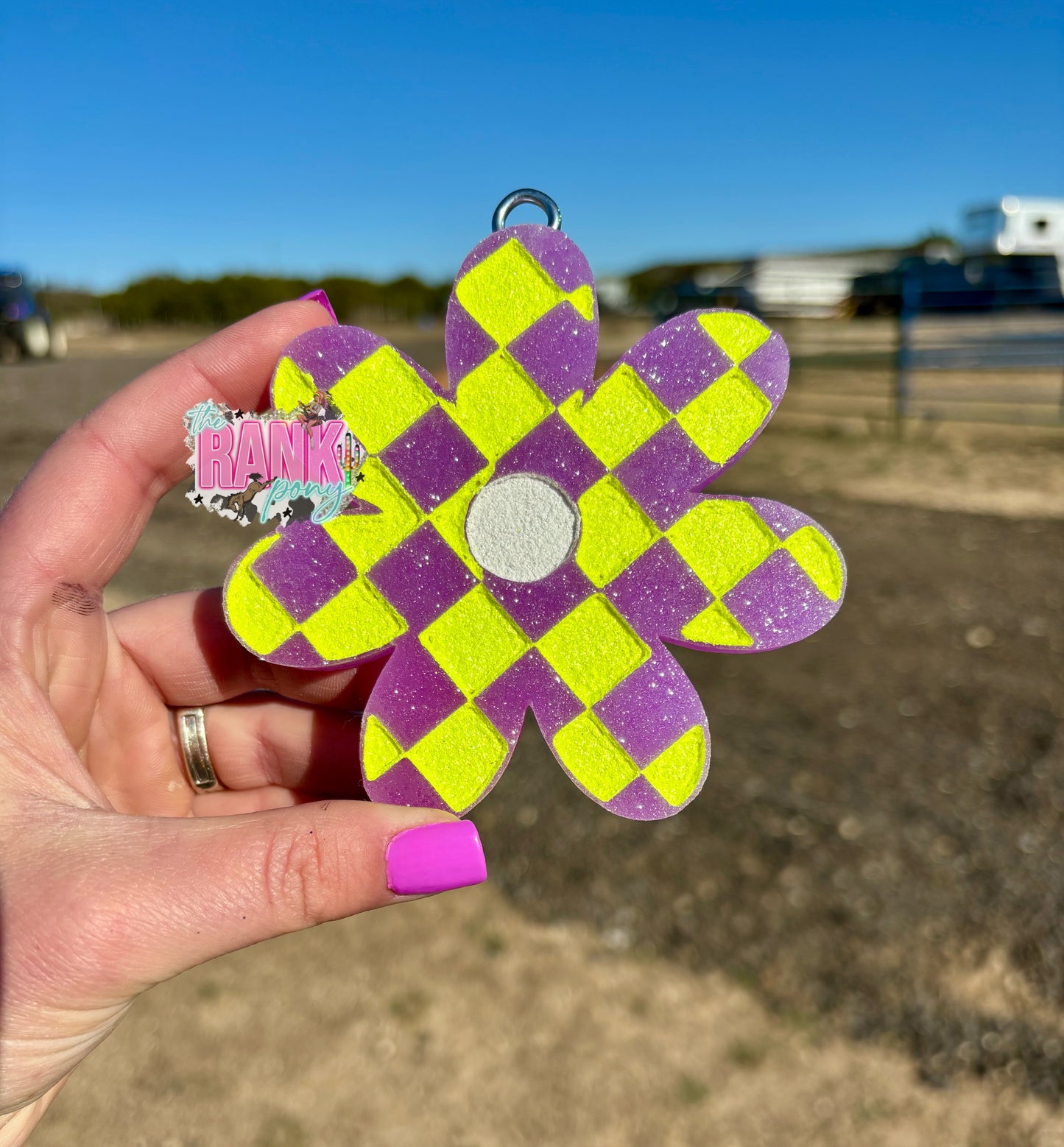 Checkered Flower *Dimestore Cowgirl*