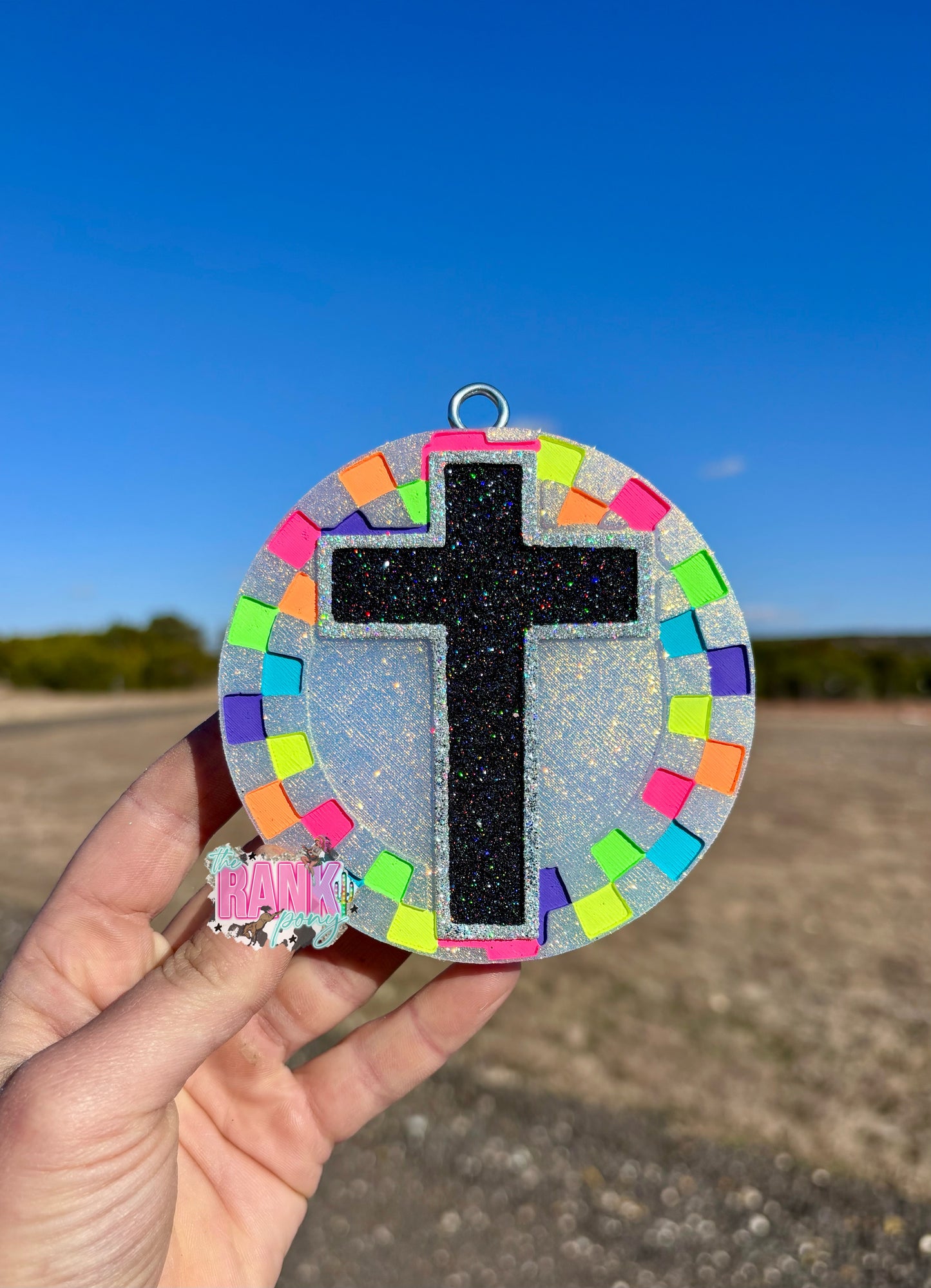 Checkered Cross Circle